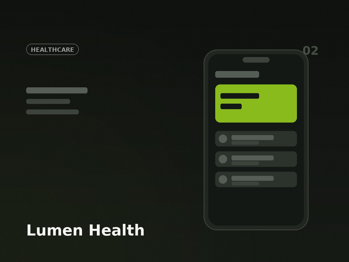 Lumen Health patient mobile app concept